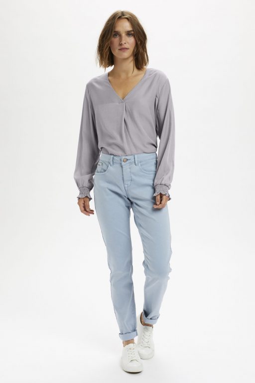 Cream FengCR Blouse