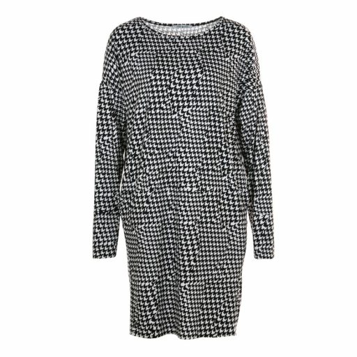 FUNKY STUFF Dress Daje Pied de Poule Leath