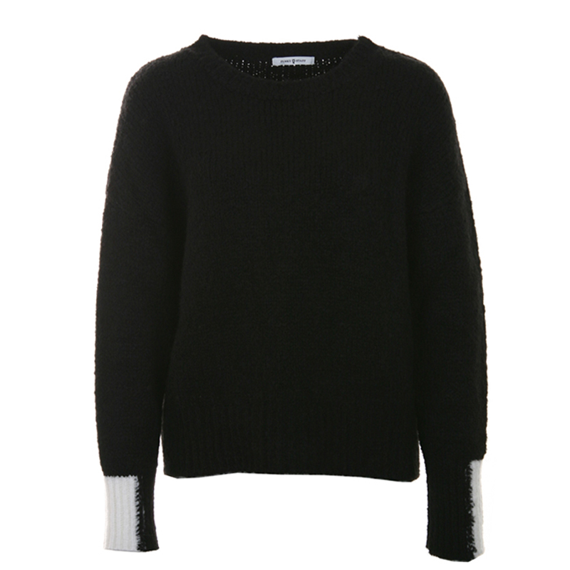 Funky Staff Pullover Cleo Basics Schwarz