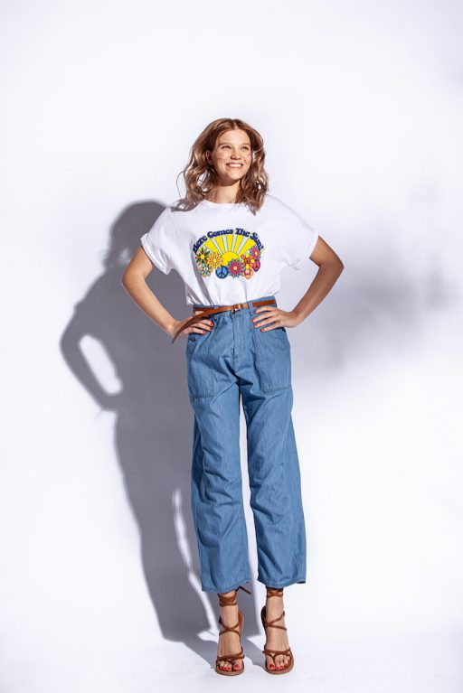Funky Staff Trousers Nia Jeans blue