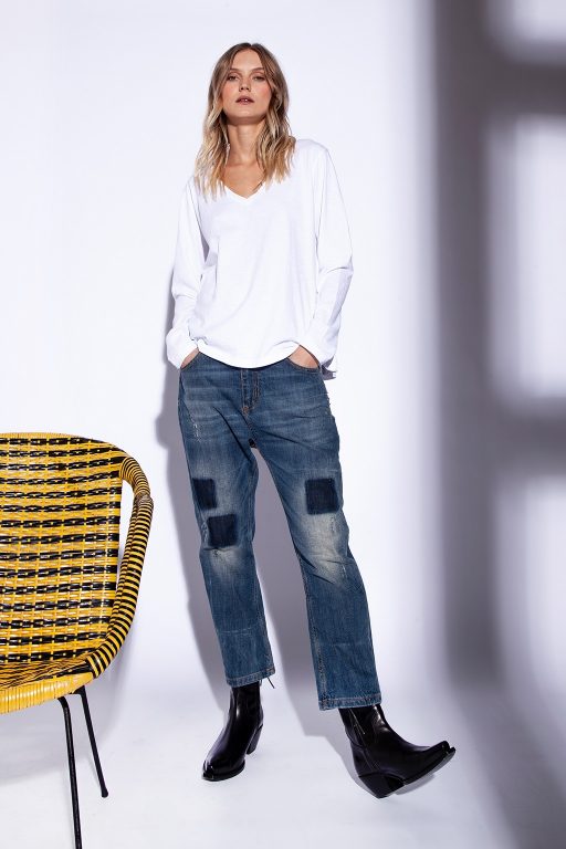 FUNKY STUFF Shirt Anika white